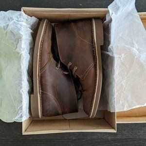 Dark Brown Clarks Chukka Boots